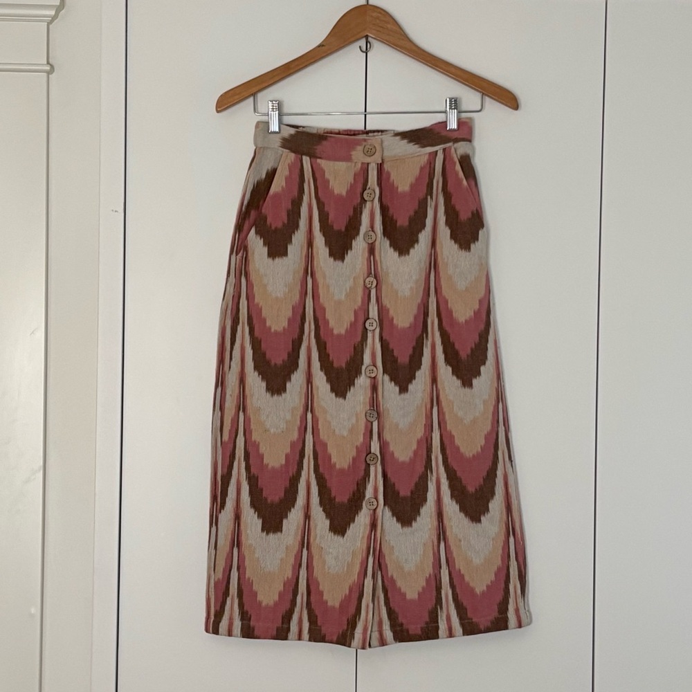 Faherty Whitley Print Patterned Skirt